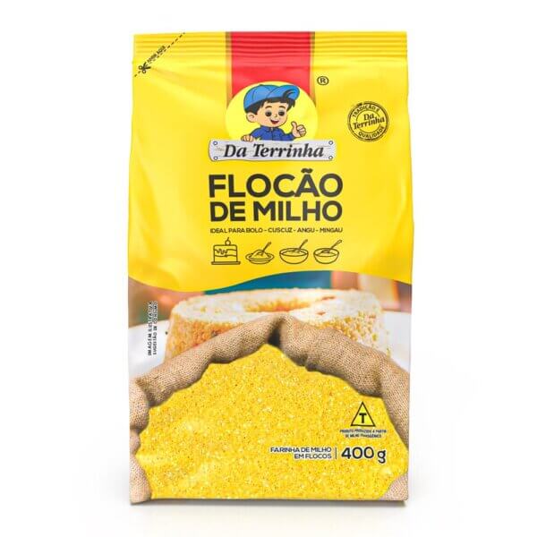 Flocao  Da Terrinha Brazilian , Traditional  400g  Caixa 12 Und