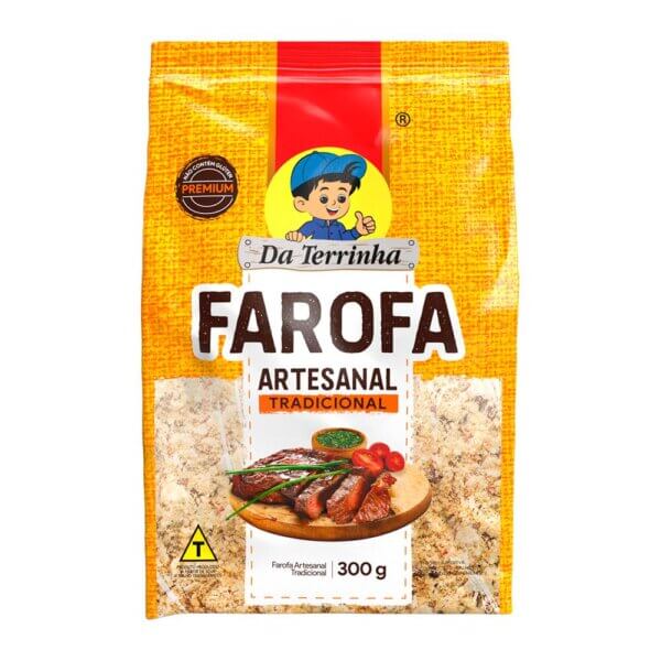 Da Terrinha farofa Artesanal Traditional 300g Caixa 20 Und
